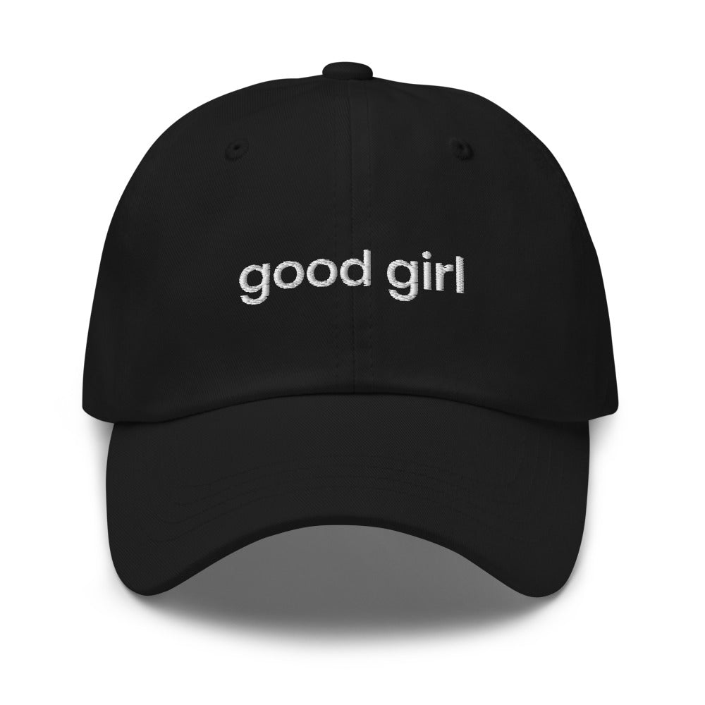 Good Girl Baseball Cap (white text)