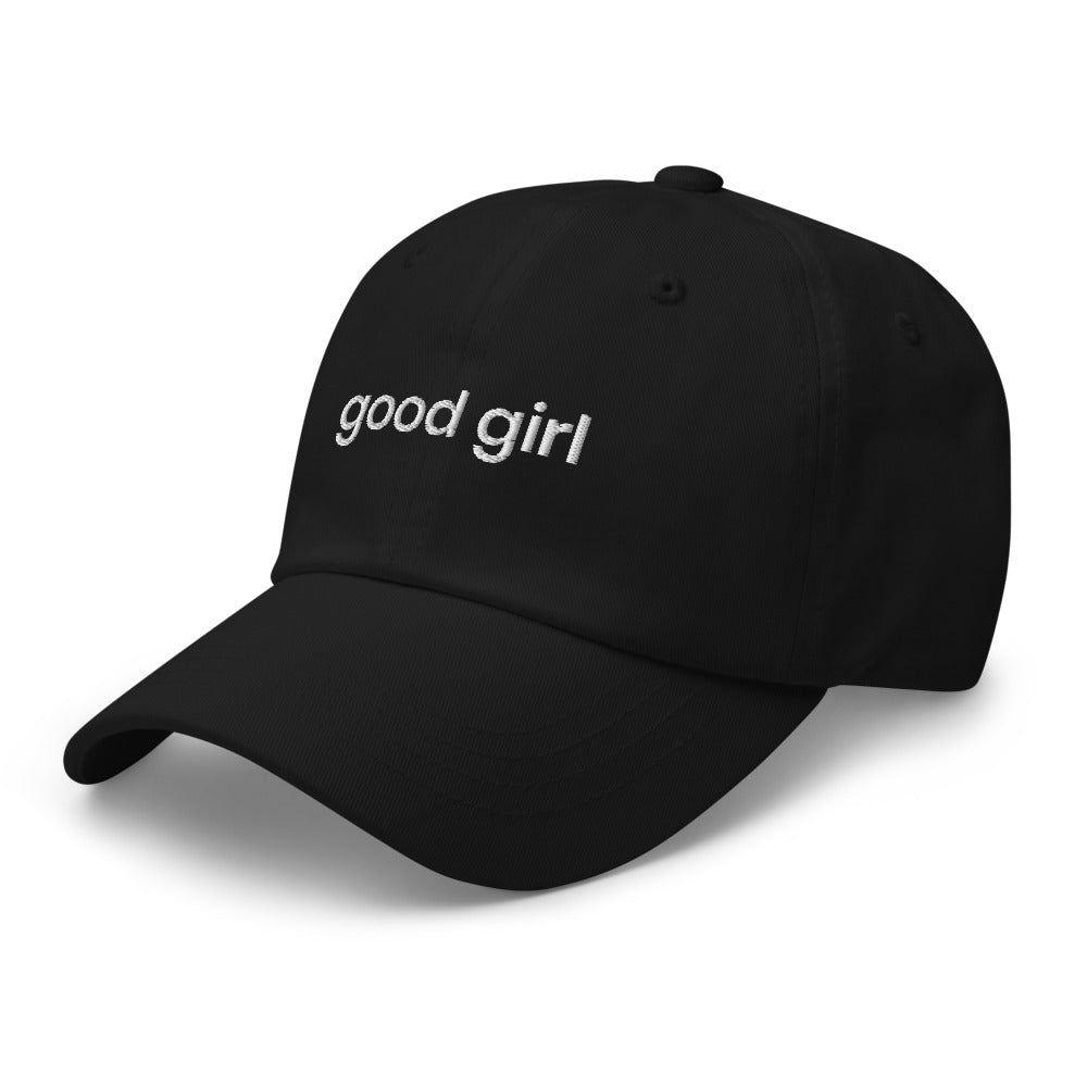 Good Girl Baseball Cap (white text)