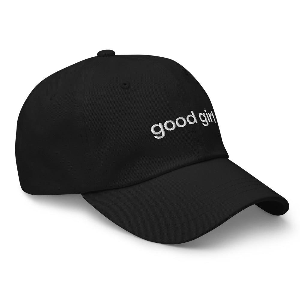Good Girl Baseball Cap (white text)