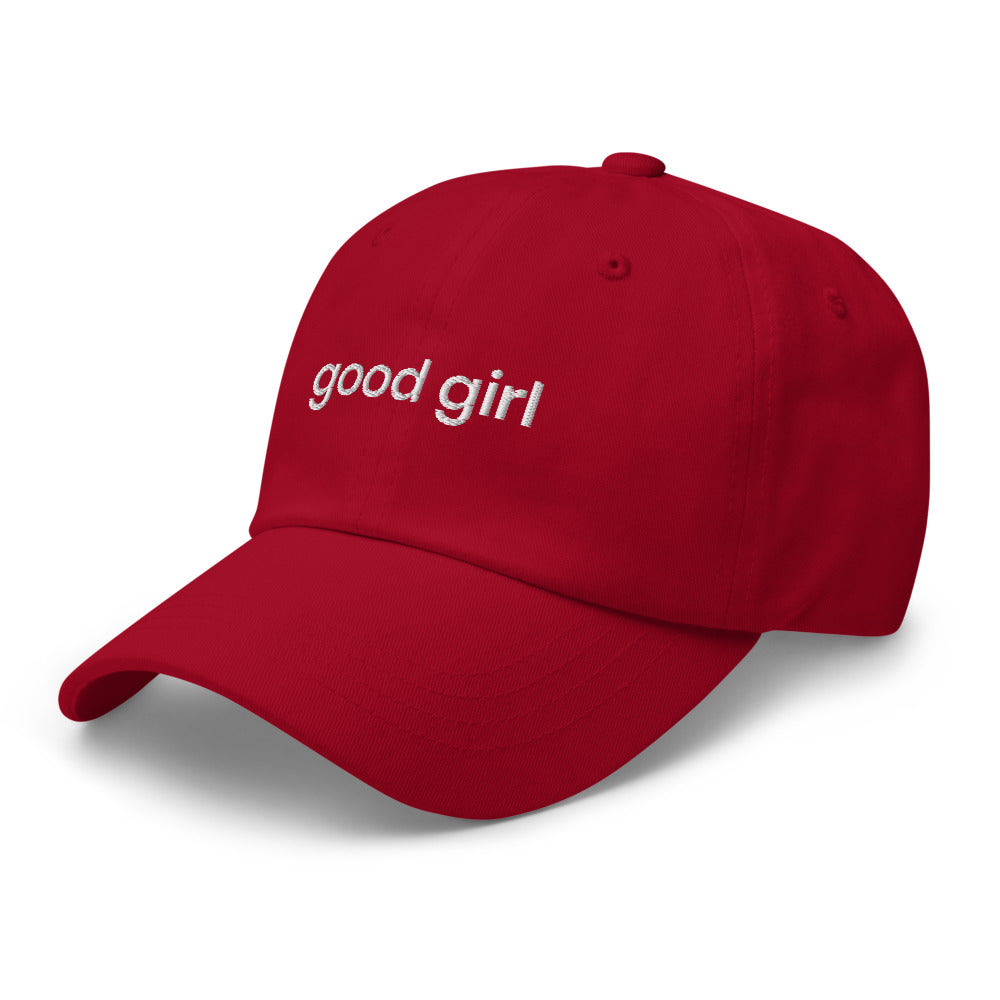 Good Girl Baseball Cap (white text)
