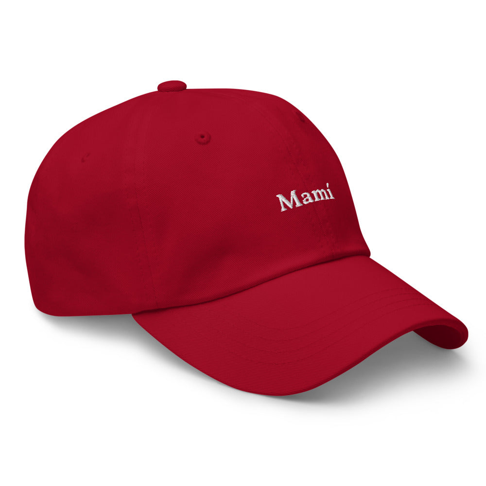 Mamí Baseball Cap (white text)