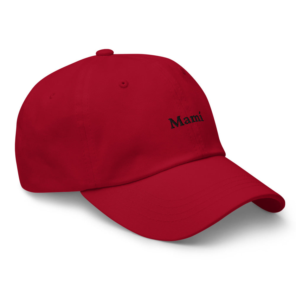 Mamí Baseball Cap (black text)