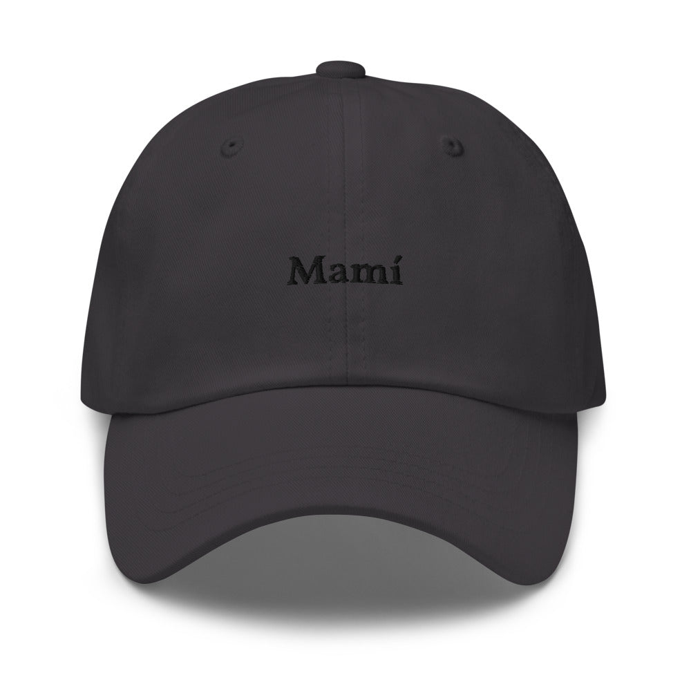 Mamí Baseball Cap (black text)