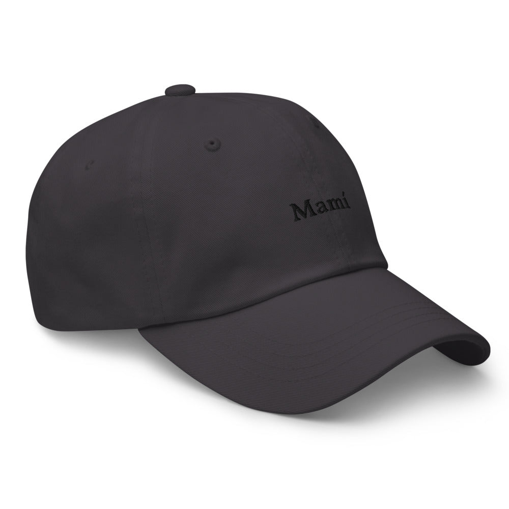 Mamí Baseball Cap (black text)
