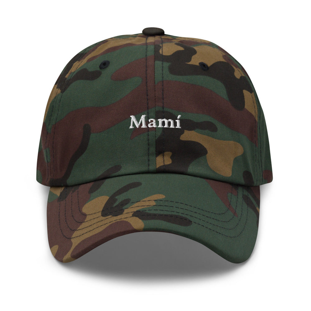 Mamí Baseball Cap (white text)