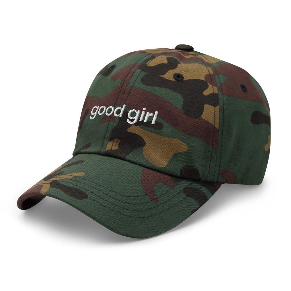 Good Girl Baseball Cap (white text)