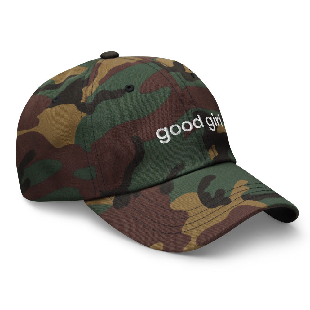 Good Girl Baseball Cap (white text)