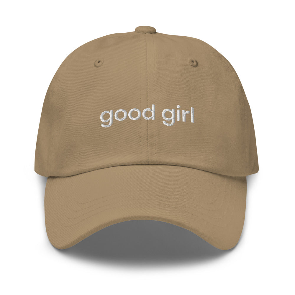 Good Girl Baseball Cap (white text)