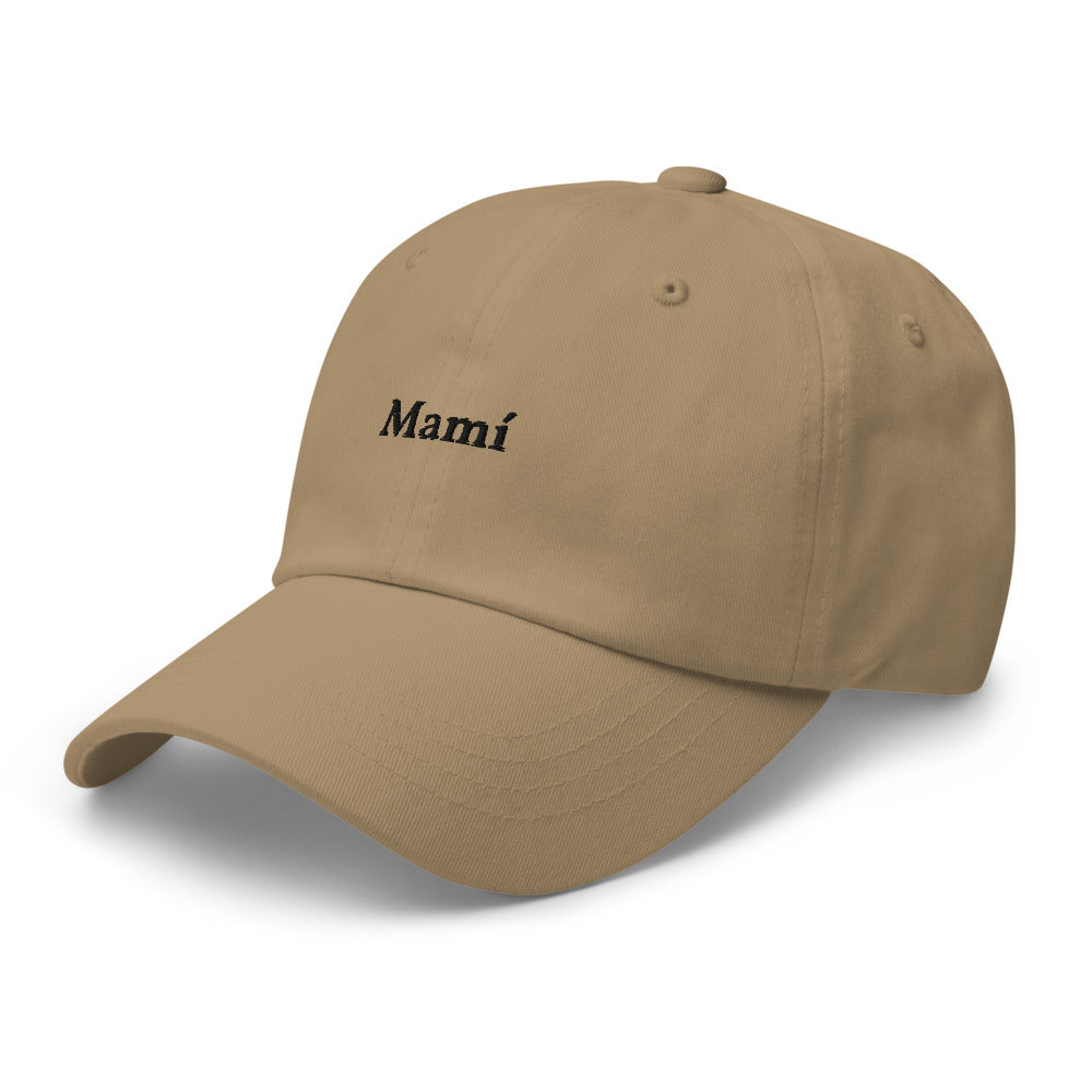 Mamí Baseball Cap (black text)