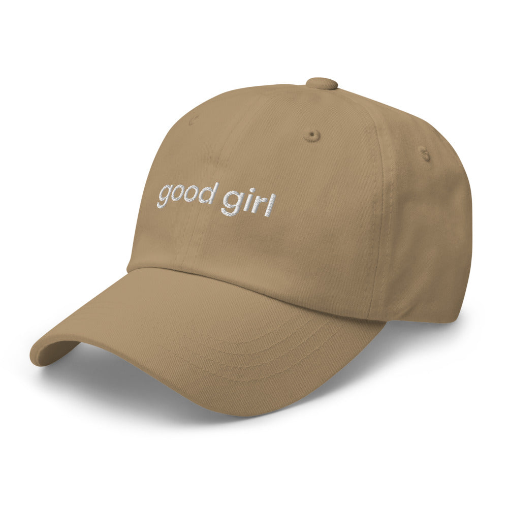 Good Girl Baseball Cap (white text)