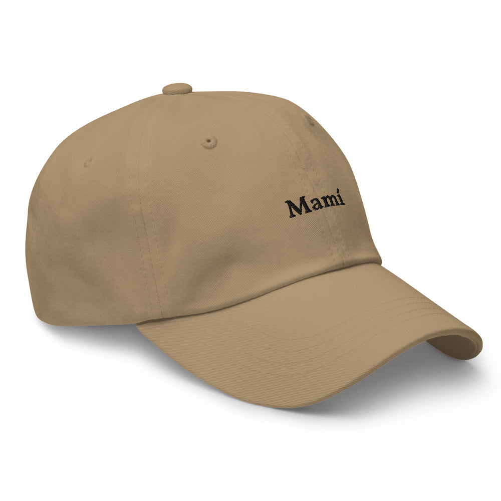 Mamí Baseball Cap (black text)