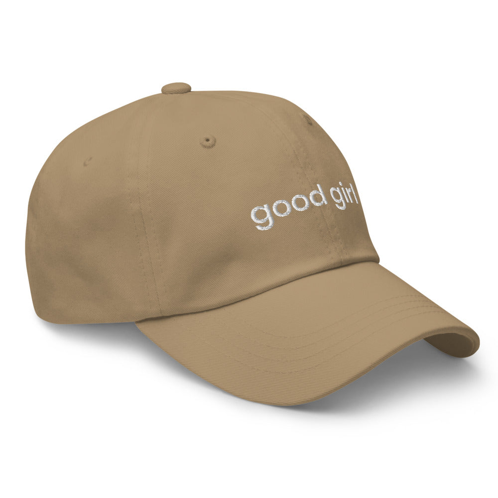 Good Girl Baseball Cap (white text)