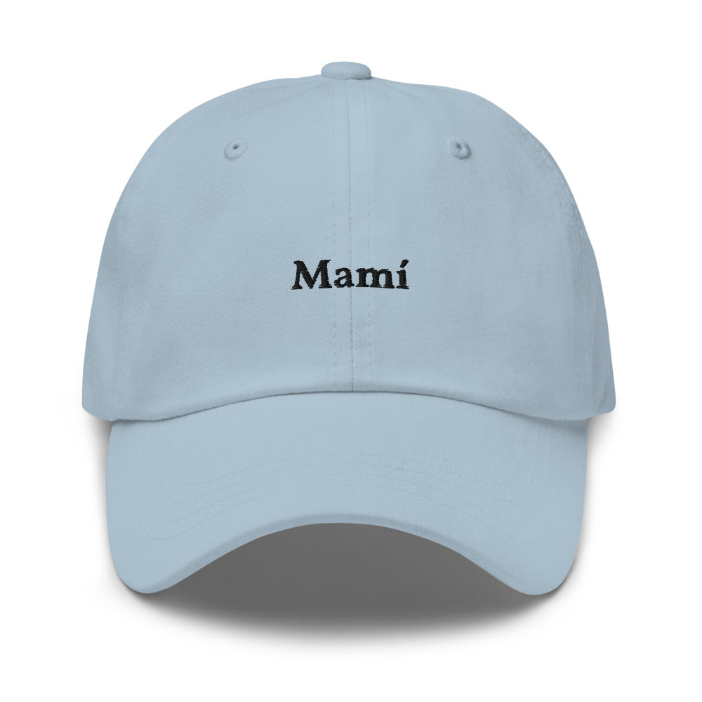 Mamí Baseball Cap (black text)