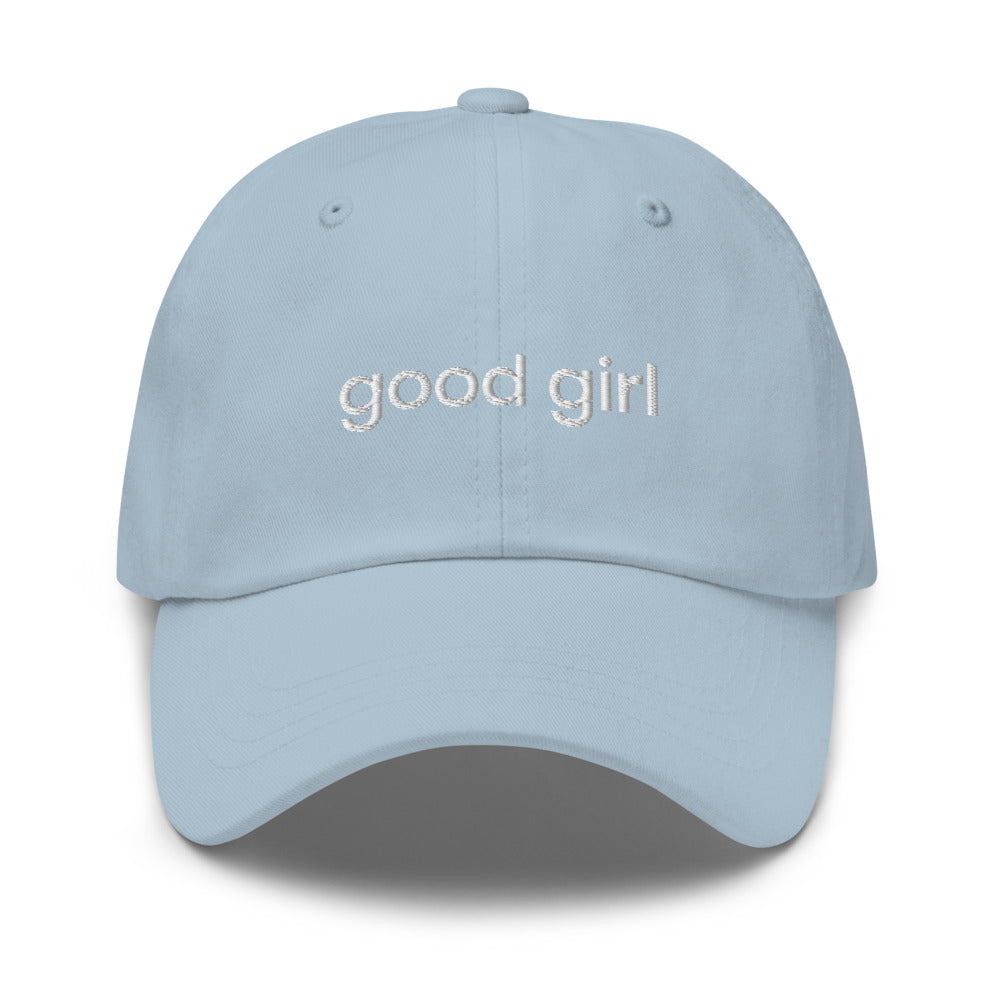 Good Girl Baseball Cap (white text)