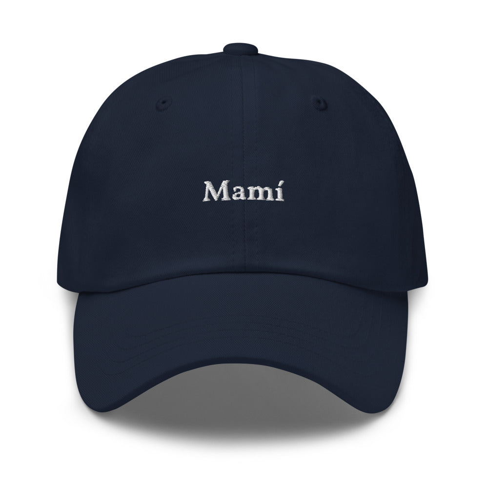 Mamí Baseball Cap (white text)