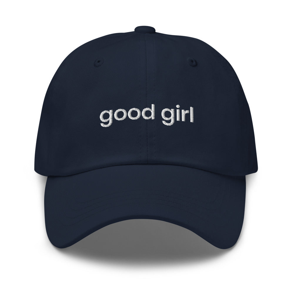 Good Girl Baseball Cap (white text)