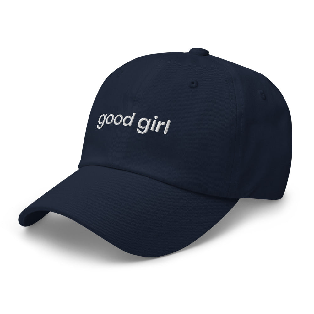 Good Girl Baseball Cap (white text)