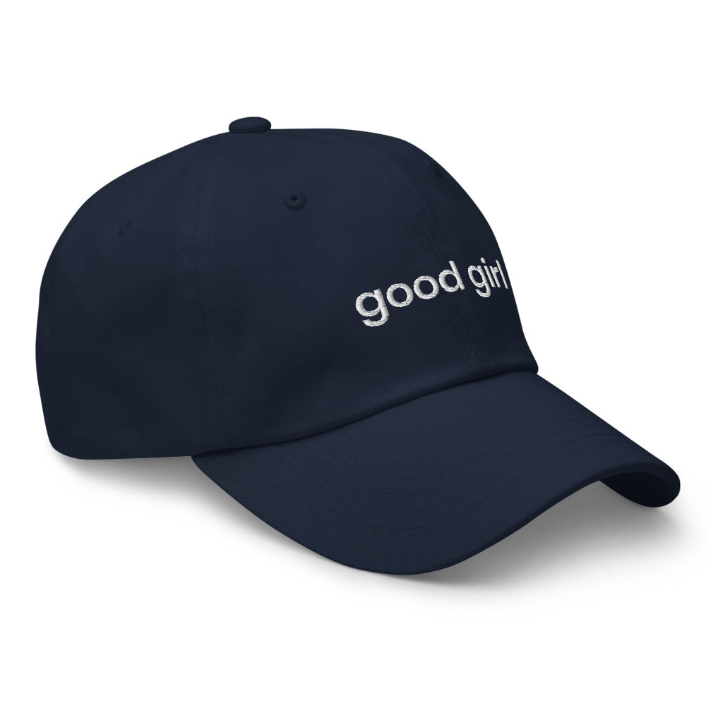 Good Girl Baseball Cap (white text)