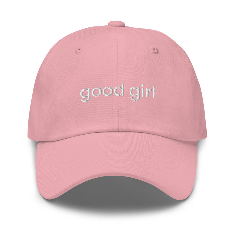 Good Girl Baseball Cap (white text)