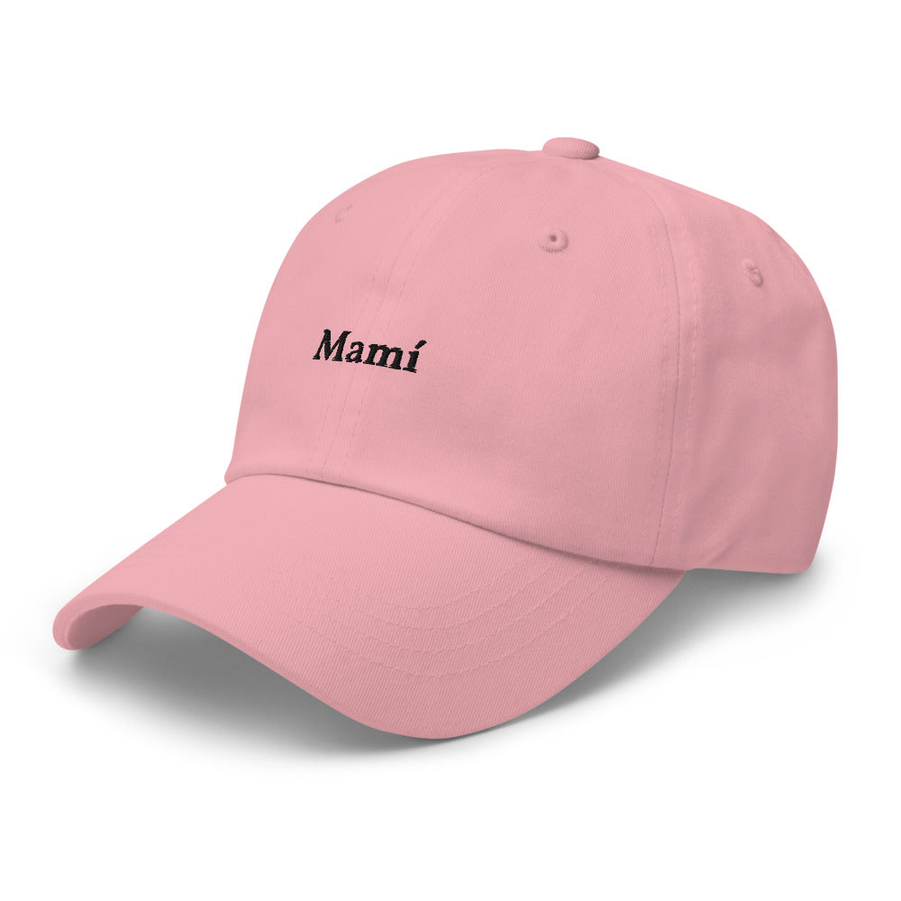 Mamí Baseball Cap (black text)