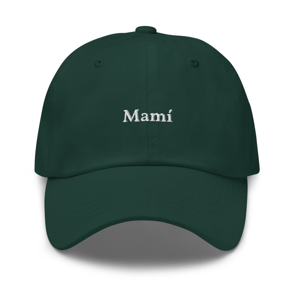 Mamí Baseball Cap (white text)
