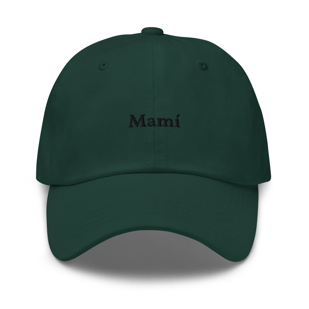 Mamí Baseball Cap (black text)
