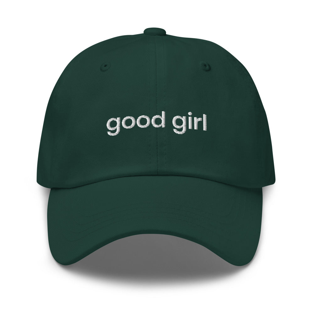 Good Girl Baseball Cap (white text)