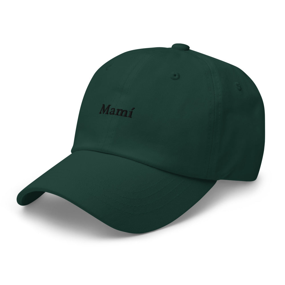 Mamí Baseball Cap (black text)
