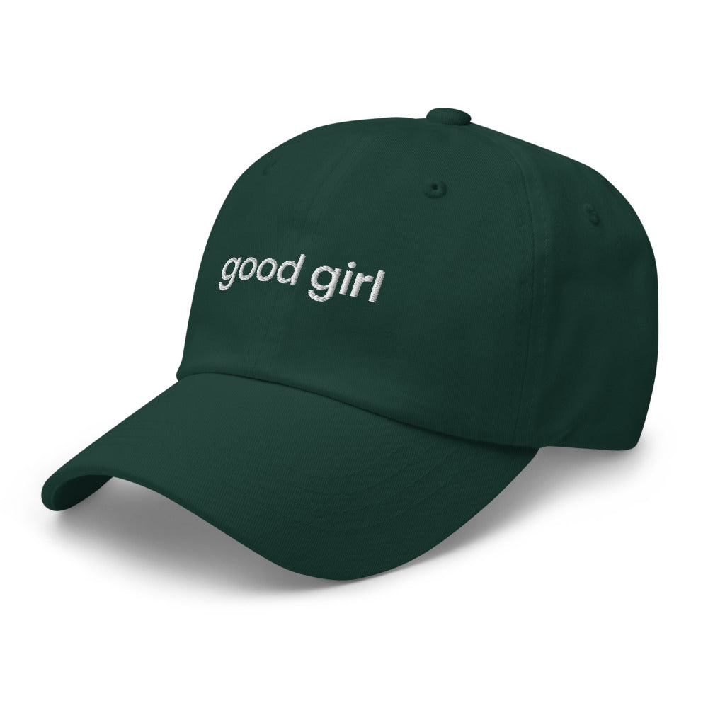 Good Girl Baseball Cap (white text)