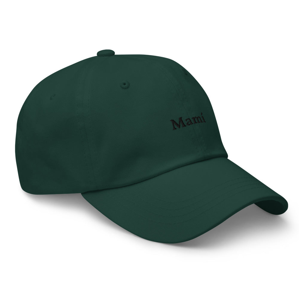 Mamí Baseball Cap (black text)