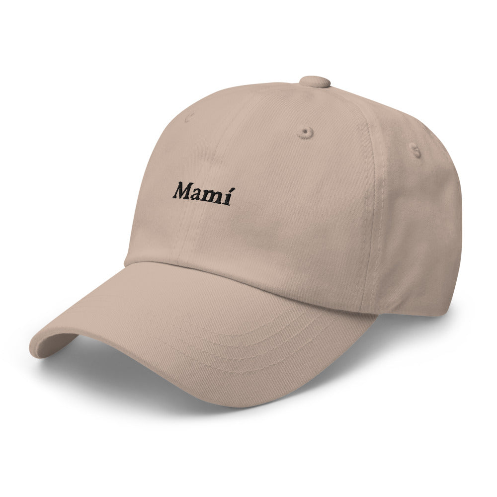 Mamí Baseball Cap (black text)