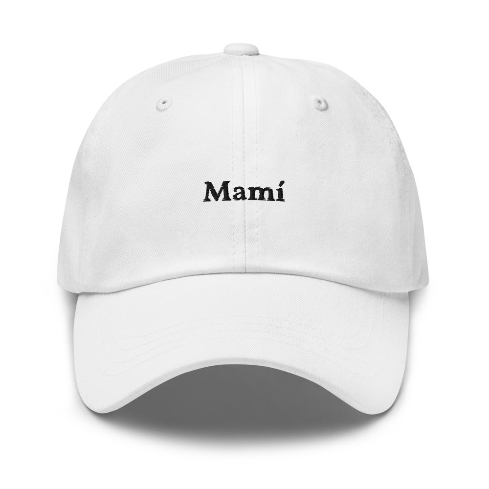 Mamí Baseball Cap (black text)