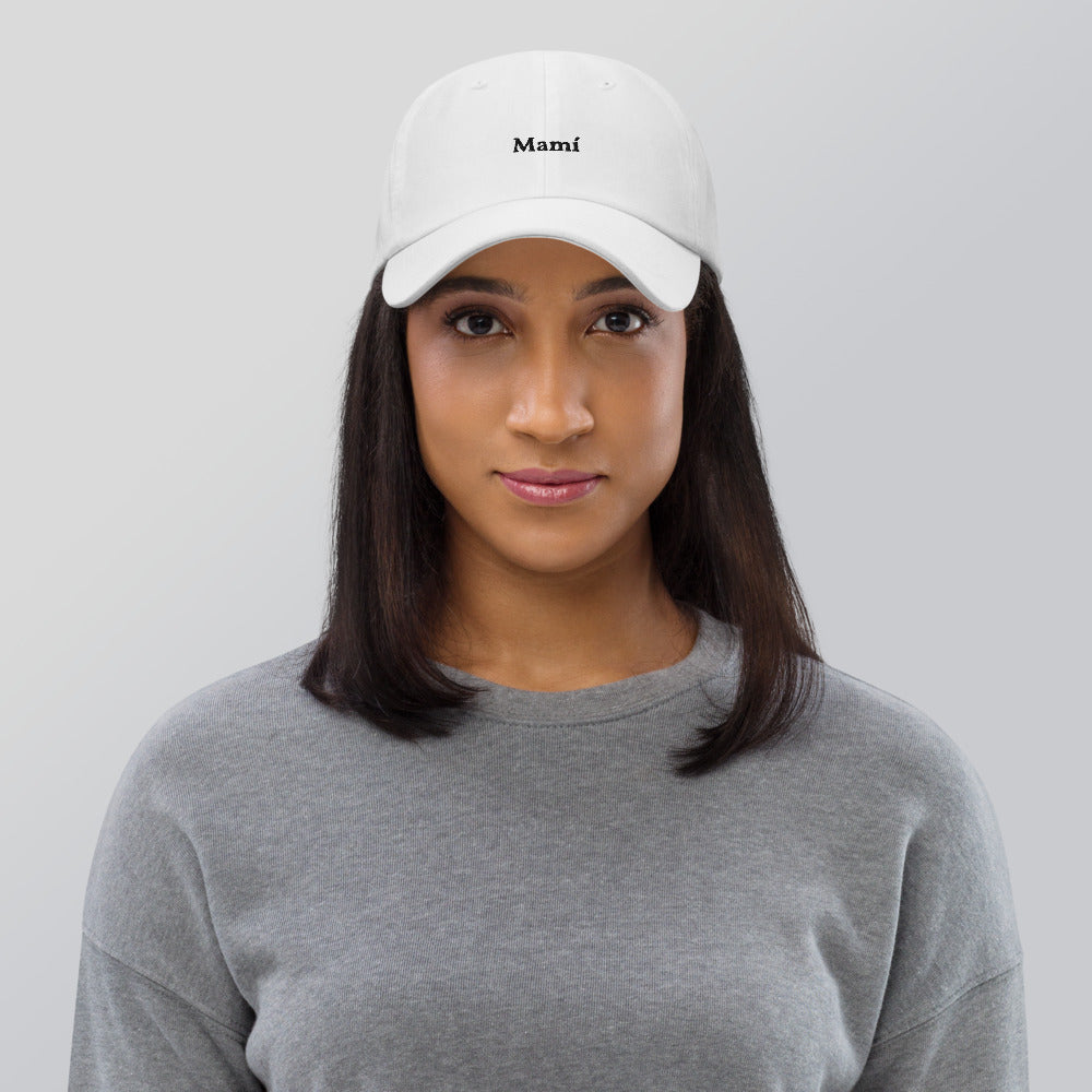 Mamí Baseball Cap (black text)
